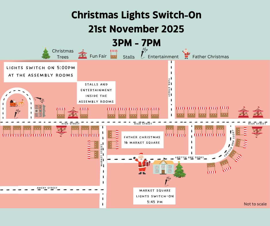 Christmas Lights Switch On Market and Map