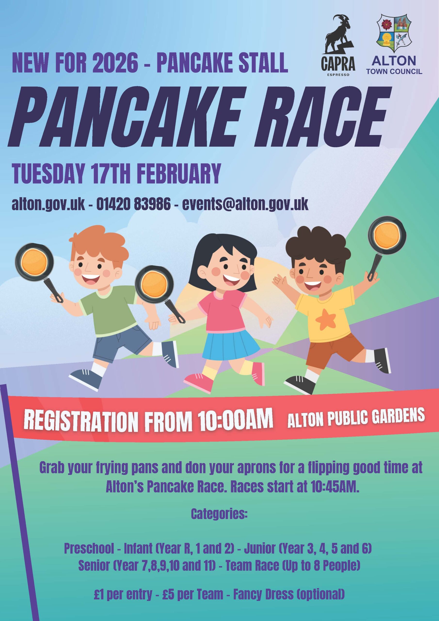 Pancake Race 2026 Poster Pancake Race 2026 Poster
